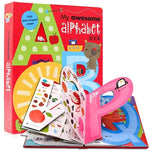 3 comptines de nettoyage & alphabet ABC & livre d’instrument d’apprentissage des lettres et des chiffres pour bébé