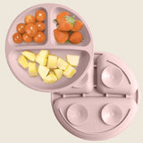 Assiette à manger en silicone pour bébé