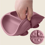 Assiette à manger en silicone pour bébé