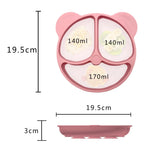 Assiette à dîner en silicone pour bébé