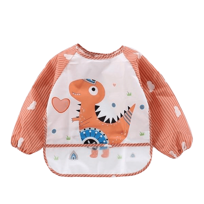 Bavoir bébé imperméable dinosaure | Couleur bébé™