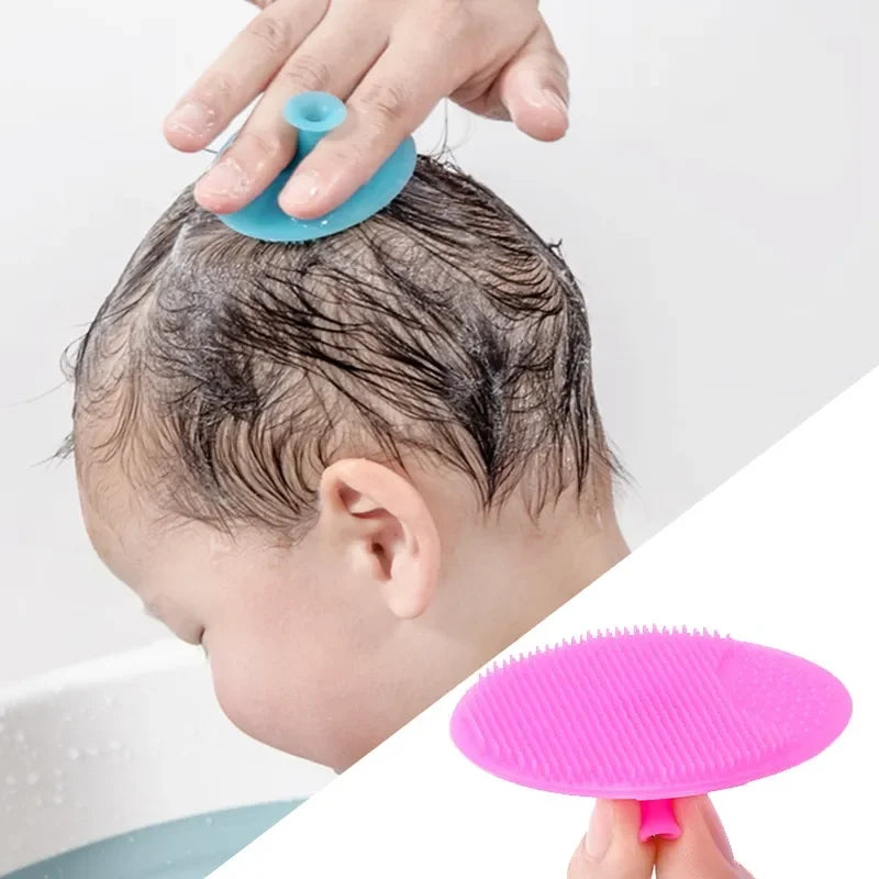 Brosse à shampoing en silicone pour bébé