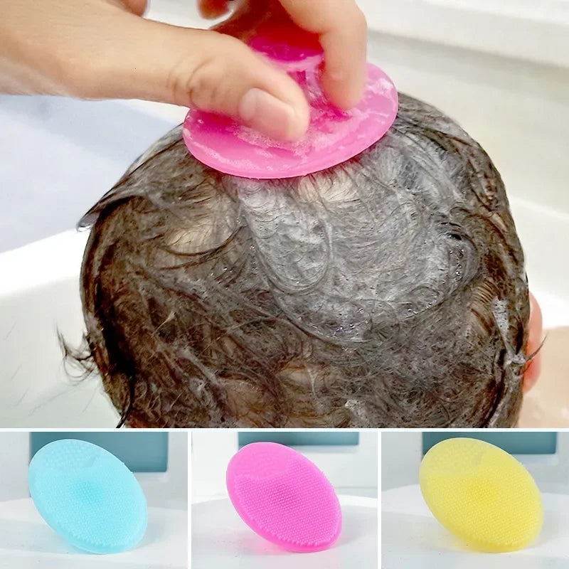 Brosse à shampoing en silicone pour bébé