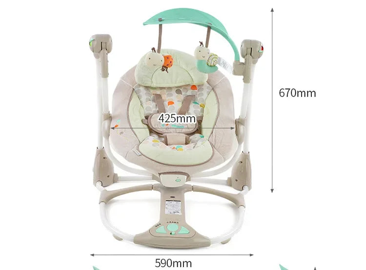 Chaise balançoire avec secoueur pour bébé