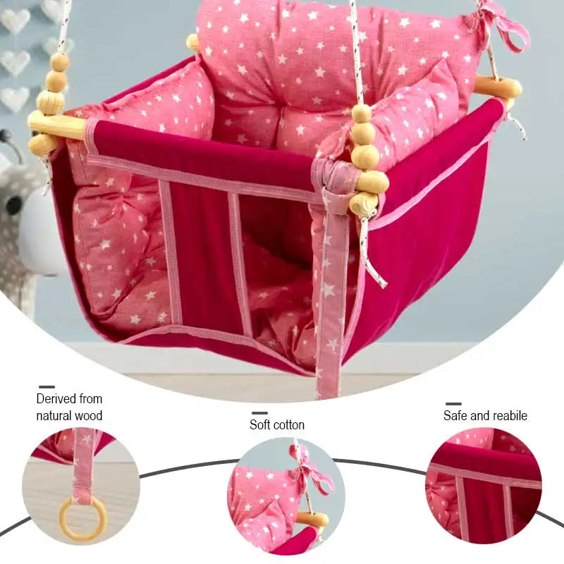 Chaise balançoire en coton pour bébé