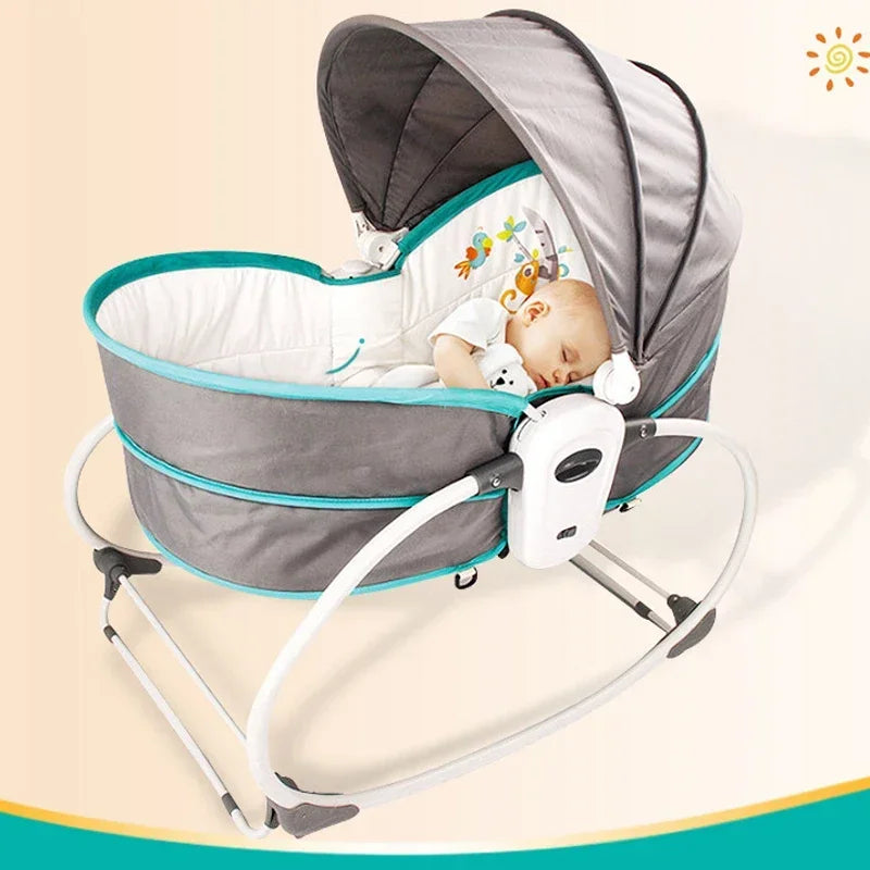 Chaise balançoire musicale 5 en 1 pour bébé