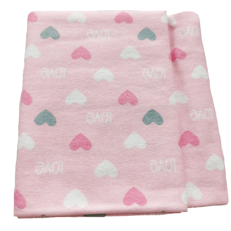 Couverture bébé flanelle Coeur | Couleur bébé™