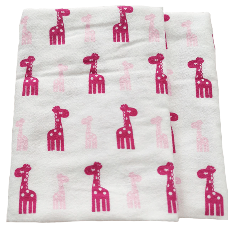 Couverture bébé flanelle girafe | Couleur bébé™