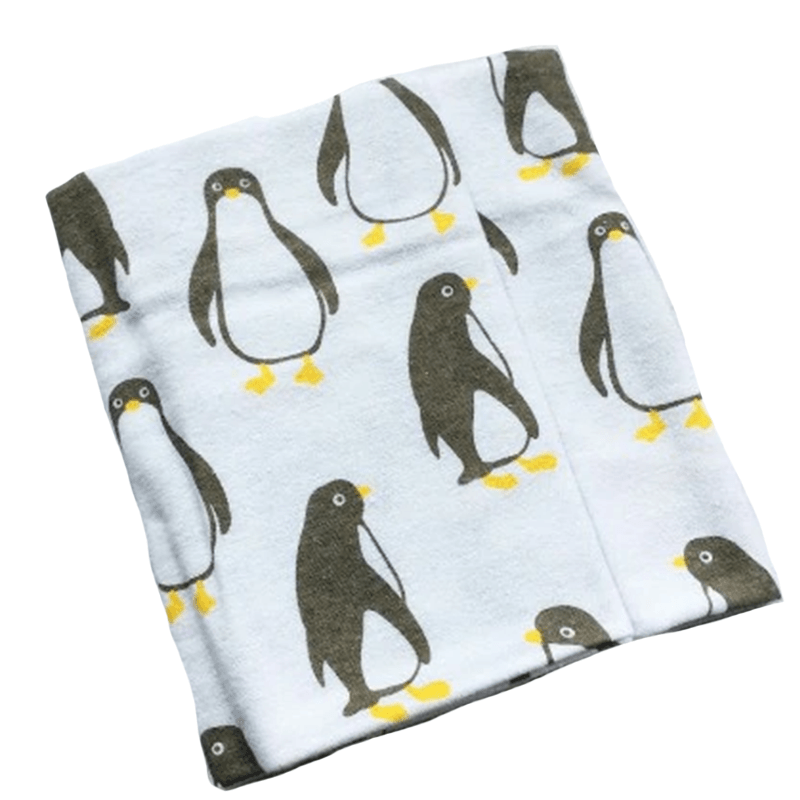 Couverture bébé flanelle pingouin | Couleur bébé™