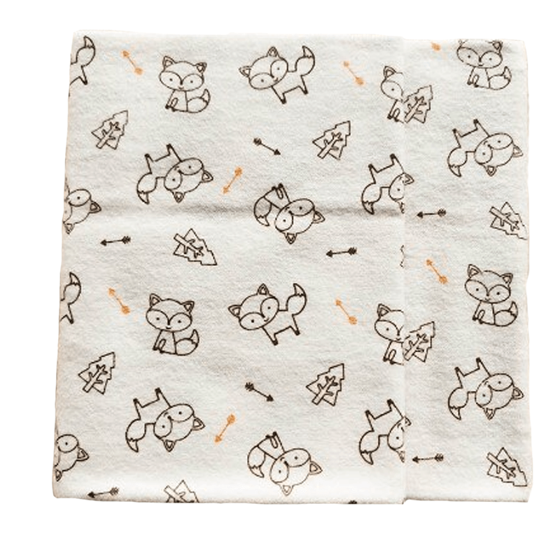 Couverture bébé flanelle renard | Couleur bébé™