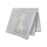 Couverture bébé girafe gris | Couleur bébé™