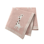 Couverture bébé girafe rose | Couleur bébé™