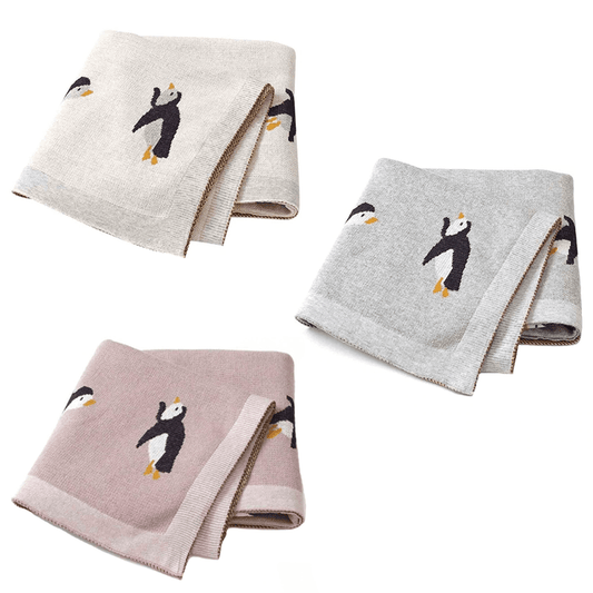 Couverture bébé pingouin | Couleur bébé™