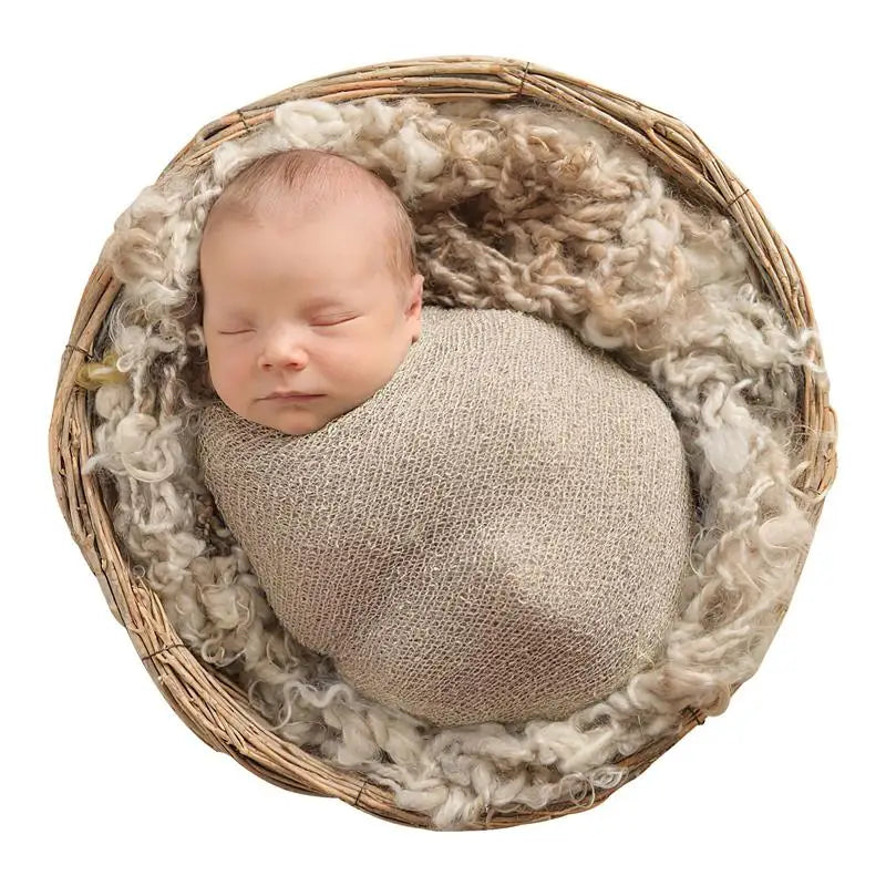 Couverture bébé ronde en coton - as shown