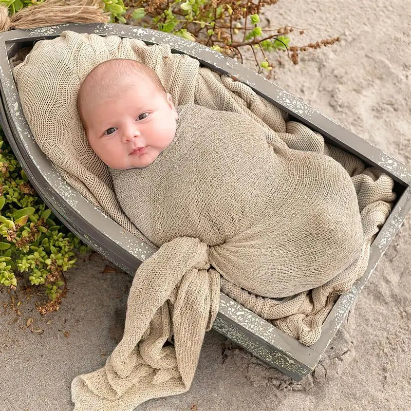 Couverture bébé ronde en coton - as shown