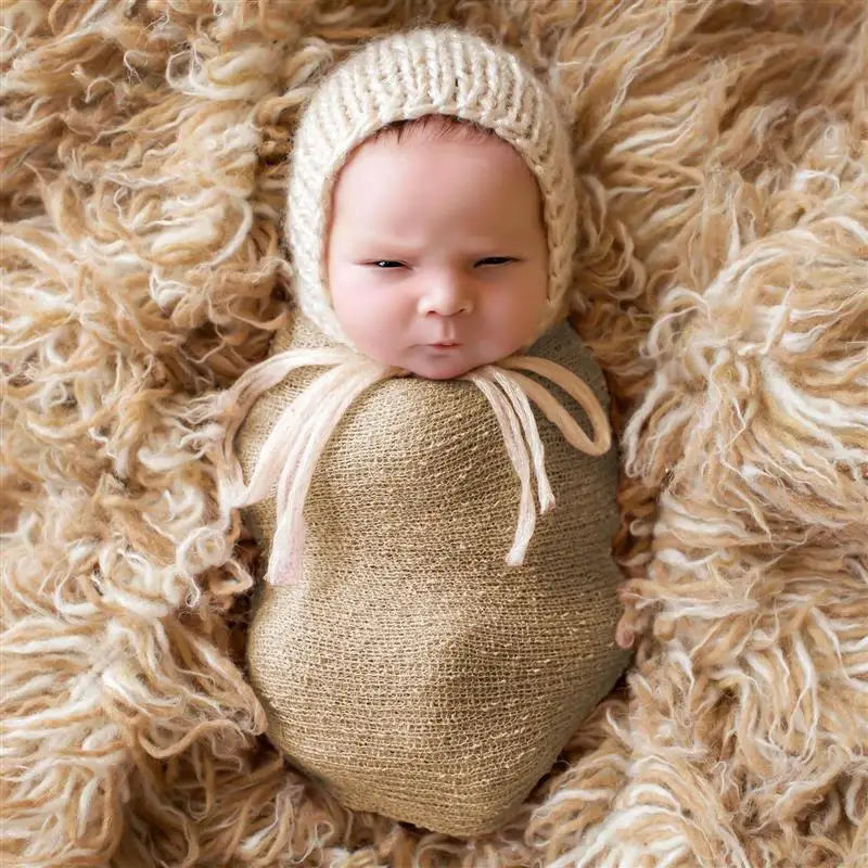 Couverture bébé ronde en coton - as shown