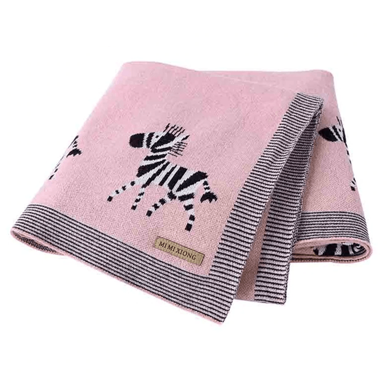 Couverture bébé zèbre rose | Couleur bébé™