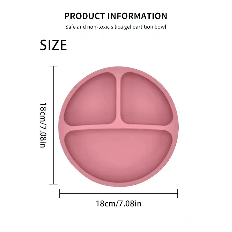 Ensemble d’alimentation en silicone pour bébé