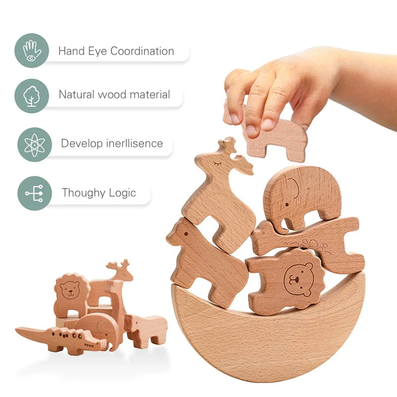 Jouets interactifs en bois pour enfants