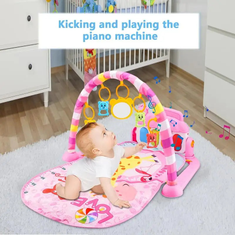 Tapis de jeu pour bébé avec jouets colorés