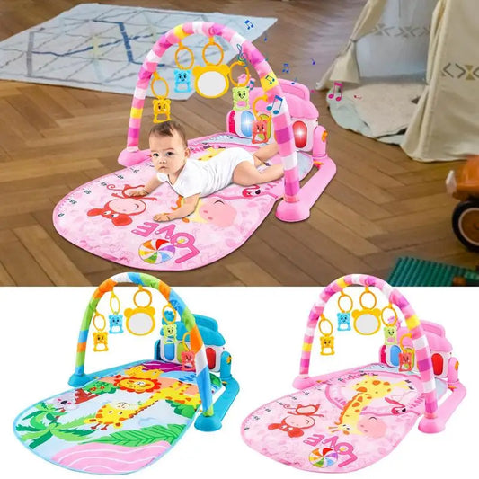 Tapis de jeu pour bébé avec jouets colorés