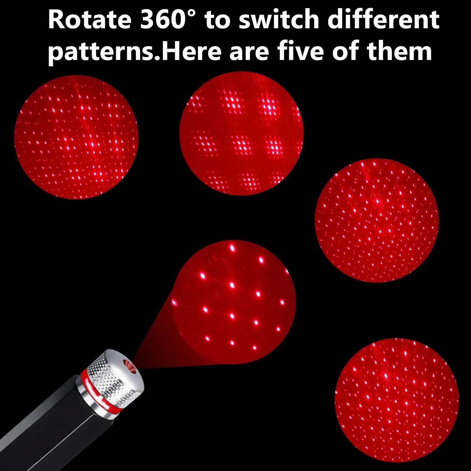 Veilleuse ciel étoilé LED romantique - Red / USB Plug