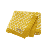 Couverture bébé tricot jaune | Couleur bébé™